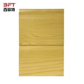 Panouri de fațadă în relief din lemn închis la culoare pentru pereți